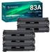 83A Toner Cartridge Replacement Compatible for HP 83A CF283A Toner Ink High Yield (Black 5-Pack)