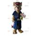 BIGGYMONKEYâ„¢ mascot costume of dog in uniform policeman costume railroad worker