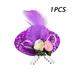 1Pieces Chicken Hats Mini Pets Hat Feather & Rose Top Hat Funny Bird Small Hat Accessories With Adjustable Chin Strap for Rooster Duck Parrot Poultry