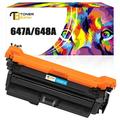 Toner Bank 1-Pack Compatible Toner for HP CE261A Color LaserJet CP4520 CP4025 CP4025N CP4025DN CP4525N CP4525DN CP4525XH Laser Printer Replacement Cyan