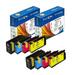 950XL / 951XL Compatible 8 Ink Cartridges 2 Sets High Yield of 950 / 951 for HP OfficeJet Pro 8100 8600 8610 8616 8615 8620 8625 8630 8640 8650 8660 and 251dw 276dw