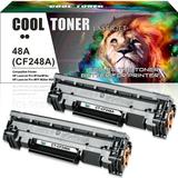 Cool Toner Compatible Toner Cartridge Replacement for HP CF248A Pro M15w MFP M29w M28w Toner M15a M28a M29w M29a M16w M16a M15w M15 M29 M28 M31 Toner Printer Ink(Black 2-Pack)