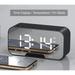 Digital Alarm Clock Radio: 5.5â€� Large LED Display with 3 Brightness Dimmer Dual Alarms FM Radio Bluetooth Speaker Clock for Home Bedside Bedroom Black