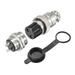Uxcell 20mm 2 Terminals 10A 250V GX20 Aviation Connector with Plug Cover 2 Sets