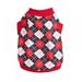 Dog Shirts Pet Autumn And Winter Cotton Vest Classic Plaid Design Soft And Comfortable Pajamas Pets Dogs And Cats Warm Sweater Coat for Small And Medium Dogs And Cats - Blue