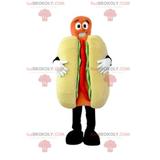 Mascot hot dog ketchup and mustard. Hot dog costume