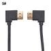 Grofry Right Angle HDMI-compatible Male to Male AV Converter Adapter Cable Cord for HDTV 5 HDMI-compatible Male to Male Adapter Cable