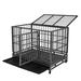 Seizeen Dog Kennel 42 Large Dog Cages for Large Medium Dogs Heavy Duty Dog Crate and Kennel Double Doors and Locks Design Pet Cage