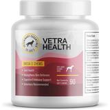 VetraHealth Omega Complete Skin Joint Cognitive & Immune System Support for Dogs - Omega 3 Fish Oil EPA & DHA - 90 Count