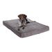 Daisy Deluxe Gray Sherpa Supportive Dog Bed Large