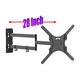 Mount Plus MP-L28-400 Long Arm Full Motion TV Wall Bracket with 28 inch Extension Articulating Arm | Fits Screen Sizes 23 to 55 Inch | VESA 400x400mm Compatible (28 Extension 23 to 55 TV)