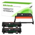 A Aztech Compatible Toner Cartridge 106R02777 & Drum Unit 101R00474 for Xerox Phaser 3260 3052 3260DNI WorkCentre 3215 3225 Printer Ink (2*Black Toner Cartridge 1*Drum)