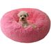 BODISEINT Modern Soft Plush Round Pet Bed for Cats or Small Dogs Mini Medium Sized Dog Cat Bed Self Warming Autumn Winter Indoor Snooze Sleeping Cozy Kitty Teddy Kennel