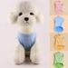 Shulemin Pet Clothes Plaid Pattern Sweat Absorption Skin-friendly Dog Vest Outfit for Pet Supplies Green