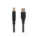 Monoprice USB-A to USB-B 3.0 Cable - 2 Meters - Black (3 Pack) Compatible with Docking Station External Hard Drivers USB Hub Printers Monitor Scanner - Select Series