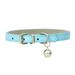 Popvcly Dog PU Collar for Small Large Dogs PU Leather Dog Collar Cat Puppy Pet Collar Sky Blue S