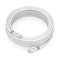 Maximm Cat 6 Ethernet Cable 50 Ft Cat6 Cable LAN Cable Internet Cable Patch Cable and Network Cable - UTP (White) 50 Feet 50 Feet 1 Pack White