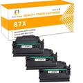 Toner H-Party 3-Pack Compatible 87X 87A Toner Cartridge for HP CF287X CF287A High Yield M506 M506dn M506n M506x LaserJet Pro M501n M501dn LaserJet Enterprise MFP M527dn M527f Black