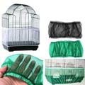 Ventilated Nylon Bird Cage Cover Shell Seed Catcher Pet Products Large Size Bird Cage Seed Catcher Seeds Guard Parrot Nylon Mesh Net Cover Stretchy Shell Skirt Traps Cage Basket