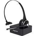 Angteela Trucker Bluetooth Headset Wireless Headset with Microphone Wireless Cell Phone Headset with Noise Canceling Mic Charging Base Mute Function