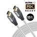 GE 15ft 8K HDMI 2.1 Cable with Ethernet Gold-Plated Connectors 66832