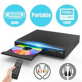 DVD Player for TV with HDMI 1080P Small DVD Player with Remote Portable CD Player for Home