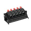 10 Way Spring Speaker Terminal Clip Push Release Connector Audio Cable Terminals Strip Block Black Red WP10-11 1Pcs