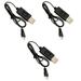 HobbyFlip 3.7V USB Battery Charger any mAh Auto Shut H107-06 Compatible with Radio Shack Surveyor Drone 3 Pack