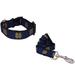 Brand New ND Irish X-Small Pet Dog Collar(3/4 Inch Wide 6-12 Inch Long) and Small Leash(5/8 Inch Wide 6 Feet Long) Bundle Official Notre/Dame Logo/ Navy Color
