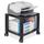 Kantek KTKPS510 Printer-Fax Mobile Stand- 2-Shelf- 17in.x13-.25in.x14-.13in.- BK