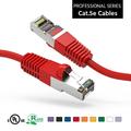 35ft (10.7M) Cat5E Shielded (FTP) Ethernet Network Booted Cable 35 Feet (10.7 Meters) Gigabit LAN Network Cable RJ45 High Speed Patch Cable Red