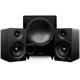 Fluance Powered 5 Bookshelf Speakers 10 Powered Subwoofer 15ft Sub Cable