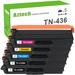 AAZTECH 5-Pack Compatible Toner Cartridge for Brother TN-436 TN436 HL-L8360CDW MFC-L8900CDW HL-L8360CDWT HL-L8260CDW MFCL8610CDW MFCL9570CDW Printer Ink (2*Black Cyan Magenta Yellow)