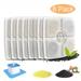 YouLoveIt 4/8 Pcs Cat Fountain Replacement Filter Pet Water Fountain Filters Activated Carbon Replacement Filter for Automatic Pet Fountain Cat Water Fountain Dog Water Dispenser