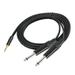 Grofry 3.5mm to Dual 6.35mm Adapter Splitter Audio Cable for Mixer Amplifier 2M 3.5mm to Dual 6.35mm Audio Cable