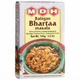 MDH Baingan Bhartaa Masala (Eggplant Curry Spice Mix) 3.5 oz box