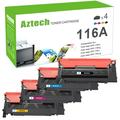 116A laserjet Toner Cartridges (With Chip) Compatible for HP 116A W2060A Color LaserJet MFP 179Fnw 178nw 179fwg 178nwg 150a 150nw 150 Series Printer Ink (Black Cyan Magenta Yellow 4-Pack)