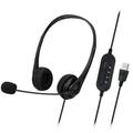 Docooler SY490MV Call Center Wired Headset Wired Control USB Port With Microphone Telephone Operator Headphone Noise Canceling for Computer Phones Desktop Boxes