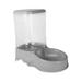 Automatic Pet Feeder Water Dispenser Feeding Bowls Dish for Small Medium Large Dog Pets Puppy Kitten Big Capacity 3.5L - Gray Food Feeder