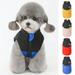 XWQ Pet Costume Color Block Design Keep Warmth Adorable Fashion Pet Dogs Cats Sleeveless Coat Outfits for Winter