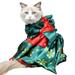 Cute Cosplay Christmas Tree Coat Cat/Dog Kitten Puppy Cape Kawaii Pet Clothes Dog Accessoties Halloween Pet Costumes Green L