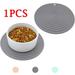 1PCS Dog Cat Silicone Placemat Round Shape Waterproof Feeding Mat Easy Wash Food Drinking Water Bowl Pet Supplies