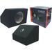 Absolute 6 1/2 Angled/Wedge Single Speaker Enclosure box pair 6.5 speaker box