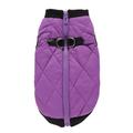 Zonghan DZ128 pet zipper leather buckle casual jacket Purple Small code S