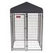 Lucky Dog STAY Series 4 x 4 x 6 Foot Roofed Steel Frame Studio Dog Kennel