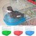 LINASHI Transparent Bird Bath Box Bird Cage Accessory Supplies Bathing Parakeet Bird Bathing Tub for Pet Small Birds Canary