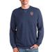 Men's Antigua Heather Navy USMNT Reward Crewneck Pullover Sweatshirt