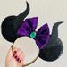 Disney Accessories | Light Up Maleficent Ears | Color: Black/Green/Purple | Size: Os