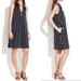 Madewell Dresses | Madewell Women Black & White Pattern Shift Dress Size S Pockets Halter | Color: Black/White | Size: S