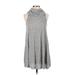 BDG Casual Dress - A-Line Turtleneck Sleeveless: Gray Dresses - Women's Size Small